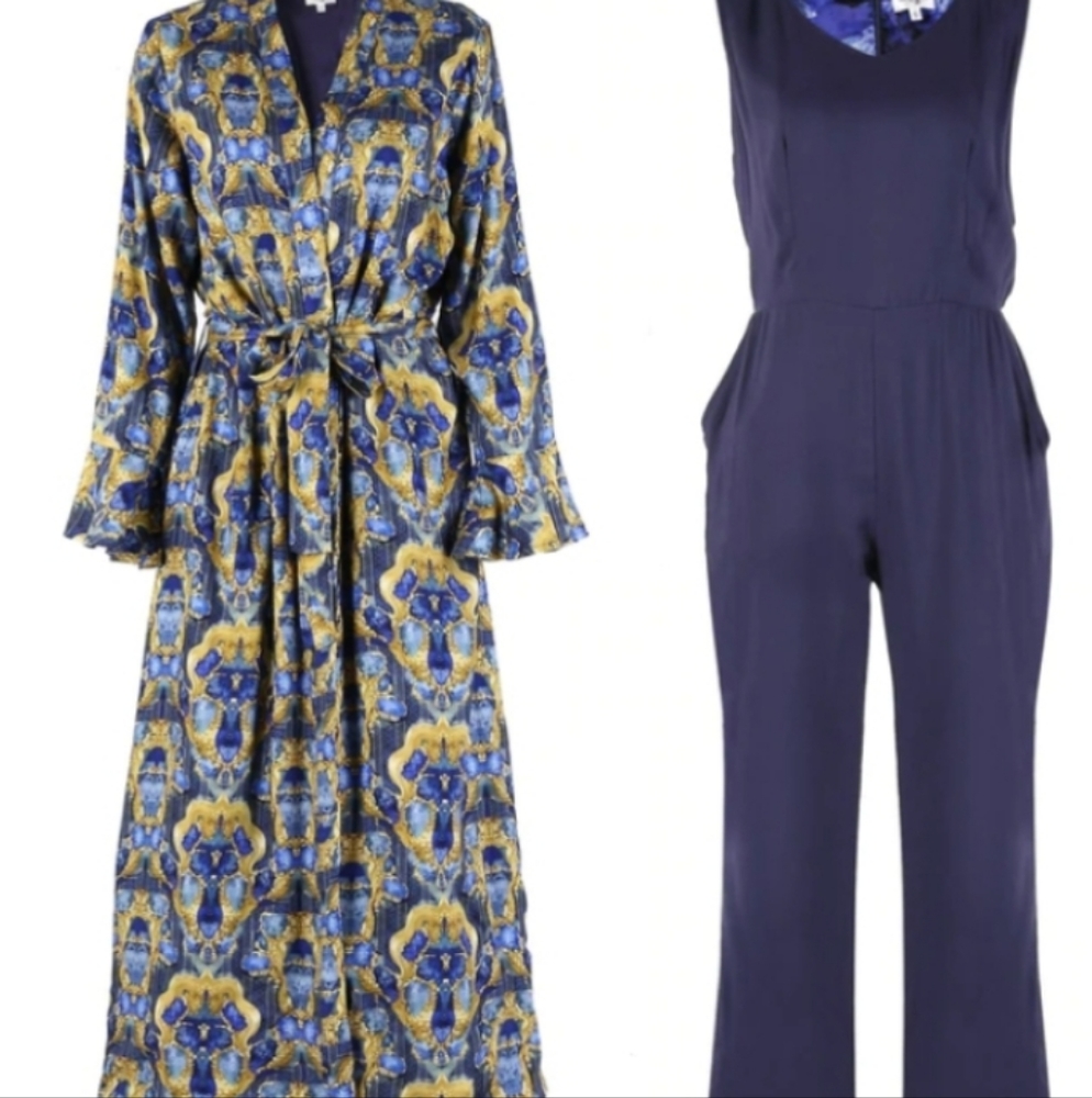 Jumpsuit and Duster Set- XL